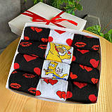 Стильний набір шкарпеток чоловікам на 12 пар 40-45 р оригінальні повсякденні та різнобарвні, прикольні, Br BAR, фото 2