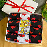 Подарунковий набір шкарпеток для чоловіків Подарункові шкарпетки 12 пар гарні шкарпетки на день закоханих Br BAR, фото 8