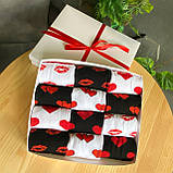 Святковий бокс шкарпеток хлопцям на 12 пар 40-45 р чорні та білі молодіжні, довгі, трикотажні, оригінальні Br BAR, фото 5