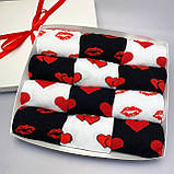 Святковий бокс шкарпеток хлопцям на 12 пар 40-45 р чорні та білі молодіжні, довгі, трикотажні, оригінальні Br BAR, фото 4