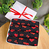 Повсякденний бокс шкарпеток чоловічий на 12 пар 40-45 р чорні та подарункові демісезонні, довгі та Br BAR, фото 3