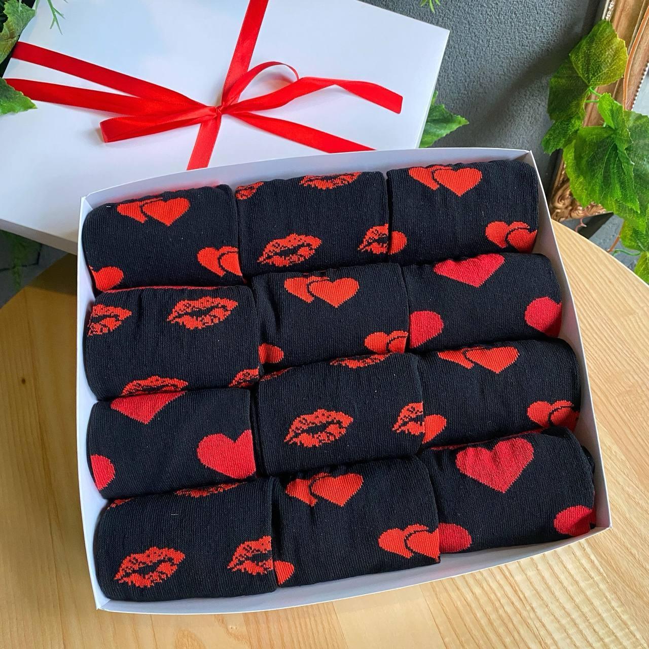 Повсякденний бокс шкарпеток чоловічий на 12 пар 40-45 р чорні та подарункові демісезонні, довгі та Br BAR, фото 1