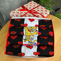 Подарунковий набір шкарпеток хлопцям на 12 пар 40-45 р кольорові якісні, бавовняні, демісезонні та молодіжні Br BAR