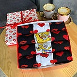 Подарунковий набір шкарпеток для чоловіків Подарункові шкарпетки 12 пар гарні шкарпетки на день закоханих Br BAR, фото 3