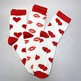 Подарунковий оригінальний набір шкарпеток для чоловіків шкарпетки з поцілунками 12 пар у коробці на день Br BAR, фото 9