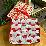 Подарунковий оригінальний набір шкарпеток для чоловіків шкарпетки з поцілунками 12 пар у коробці на день Br BAR, фото 4