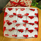 Подарунковий оригінальний набір шкарпеток для чоловіків шкарпетки з поцілунками 12 пар у коробці на день Br BAR, фото 3