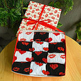 Оригінальний набір шкарпеток чоловікам на 12 пар 40-45 р модні із серцями якісні та довгі, повсякденні Br BAR, фото 2