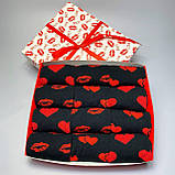 Подарунок на 14 лютого парню, чоловікові, коханому бокс із шкарпетками 12 пар у коробці 41-45 р чорно-білий Br BAR, фото 3