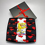 Гарний подарунковий бокс шкарпеток хлопцям на 12 пар 40-45 р кольорові, трикотажні, високі та демісезонні, Br BAR, фото 5