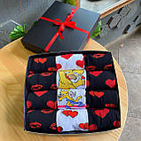 Гарний подарунковий бокс шкарпеток хлопцям на 12 пар 40-45 р кольорові, трикотажні, високі та демісезонні, Br BAR, фото 2