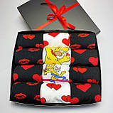 Гарний подарунковий бокс шкарпеток хлопцям на 12 пар 40-45 р кольорові, трикотажні, високі та демісезонні, Br BAR, фото 7