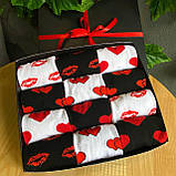 Чоловічий подарунковий бокс шкарпеток на 12 пар 40-45 р демісезонні високі та бавовняні подарунок на день Br BAR, фото 5