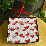 Подарунок на день закоханих для хлопця бокс шкарпеток із сердечками на 12 пар 40-45р у подарунковій коробці Br BAR, фото 2