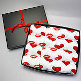 Оригінальний набір шкарпеток чоловічих на 12 пар 40-45 р білі, трикотажні та демісезонні на 14 лютого гарні Br BAR, фото 4