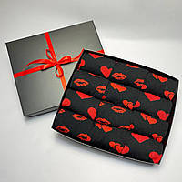 Подарунок на день закоханих для дівчини бокс шкарпеток із серцем на 12 пар 36-41р у подарунковій коробці Br BAR