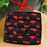 Святковий бокс шкарпеток хлопцям на 12 пар 40-45 р чорні подарунок на День Валентина демісезонні та високі Br BAR, фото 9