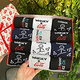 Великий бокс шкарпеток чоловічих високих демісезонних крутих із класними малюнками 40-45 12 шт для хлопця Br BAR, фото 6