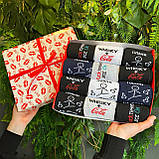 Великий бокс шкарпеток чоловічих високих демісезонних крутих із класними малюнками 40-45 12 шт для хлопця Br BAR, фото 7