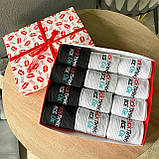 Бокс шкарпеток чоловічих довгих демісезонних повсякденних з оригінальним принтом 40-45 12 шт на креативний Br BAR, фото 5