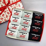 Подарунковий комплект шкарпеток чоловічих високих трикотажних весна-осінь з прикольним принтом 40-45 12 шт Br BAR, фото 2