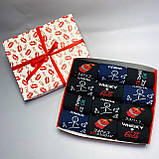 Набір шкарпеток чоловічих довгих демісезонних модних з класними яскравими малюнками 40-45 12 шт у Br BAR, фото 3