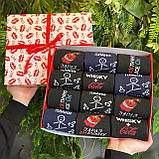 Набір шкарпеток чоловічих довгих демісезонних модних з класними яскравими малюнками 40-45 12 шт у Br BAR, фото 8