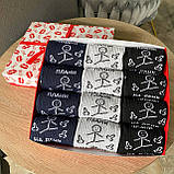 Подарунковий бокс шкарпеток чоловічих високих практичних весна-осінь із креативним принтом Плани на день Br BAR, фото 9