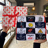 Комплект шкарпеток чоловічих довгих весна-осінь із барвистим класним принтом 40-45 12 шт у подарунковій Br BAR, фото 5