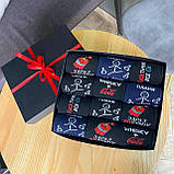 Подарунковий набір шкарпеток чоловічих високих креативних весна-осінь із веселим крутим принтом 40-45 12 Br BAR, фото 4