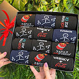 Чоловічий подарунковий бокс шкарпеток на 12 пар 40-45 р різнобарвні, демісезонні весна-осінь трикотажні Br BAR, фото 9