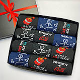 Подарунковий набір шкарпеток чоловічих високих креативних весна-осінь із веселим крутим принтом 40-45 12 Br BAR, фото 9