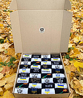 Мега набір шкарпеток чоловічих довгих весна-осінь з патріотичними малюнками, написами символікою 36 пар Br BAR