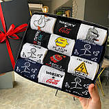 Найкращий комплект шкарпеток чоловічих довгих демісезонних із приколом 40-45 12 пар у крутій подарунковій Br BAR, фото 6