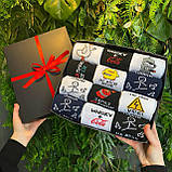 Набір прикольних шкарпеток чоловічих на 12 пар 40-45 р із піпипками бавовняні, молодіжні та якісні VG Br BAR, фото 3