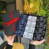 Набір шкарпеток чоловічих високих демісезонних практичних веселих з приколом 40-45 12 пар на креативний Br BAR, фото 4