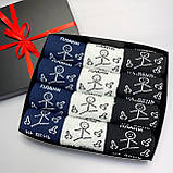 Набір шкарпеток чоловічих високих демісезонних практичних веселих з приколом 40-45 12 пар на креативний Br BAR, фото 9