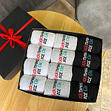 Подарунковий набір шкарпеток чоловічих високих якісних з оригінальними веселими малюнками 40-45 12 шт в Br BAR, фото 7