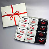 Оригінальний подарунок парню бокс шкарпеток 12 пар у коробці 40-45р із прикольними написами HG Br BAR, фото 6