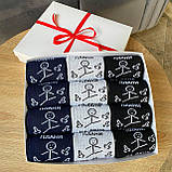 Крутий комплект шкарпеток чоловічих довгих демісезонних модних із веселим принтом Плани на день 40-45 12 Br BAR, фото 2