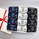 Оригінальний подарунок парню бокс шкарпеток 12 пар у коробці 40-45р із прикольними написами "Плані на день" Br BAR, фото 6