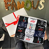 Найкращий бокс шкарпеток чоловічих високих демісезонних смішних з оригінальним акцентом 40-45 12 пар для Br BAR, фото 2