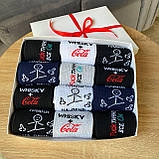 Оригінальний подарунок парню бокс шкарпеток 12 пар у коробці 40-45р із прикольними написами Br BAR, фото 5