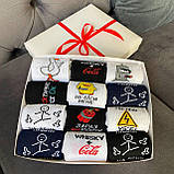 Подарунковий набір шкарпеток чоловічих довгих демісезонних модних з приколом 40-45 12 пар для чоловіка на Br BAR, фото 3