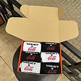 Подарунковий бокс шкарпеток чоловічих довгих прикольних весна-осінь із крутим принтом Whisky+Cola 40-45 12 Br BAR, фото 3