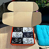 Набір шкарпеток чоловічих високих бавовняних демісезонних з веселим принтом Плани на день 40-45 12 пар на Br BAR, фото 8