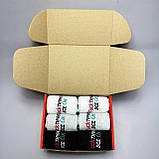 Креативний бокс шкарпеток чоловічих високих демісезонних із класним написом Фактично все ОК 40-45 12 шт для Br BAR, фото 3