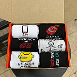 Крутий набір шкарпеток чоловічих довгих демісезонних з яскравим барвистим веселим принтом 40-45 12 шт на Br BAR, фото 3