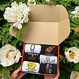 Крутий набір шкарпеток чоловічих довгих демісезонних з яскравим барвистим веселим принтом 40-45 12 шт на Br BAR, фото 8