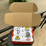 Класний комплект шкарпеток чоловічих довгих весна осінь з яскравим прикольним принтом 40-45 12 шт на крутий Br BAR, фото 3